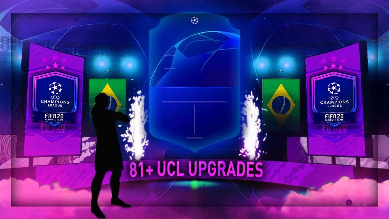 BRAZILLIAN WALKOUT!! 4X 81+ UCL UPGRADES (FIFA 20)