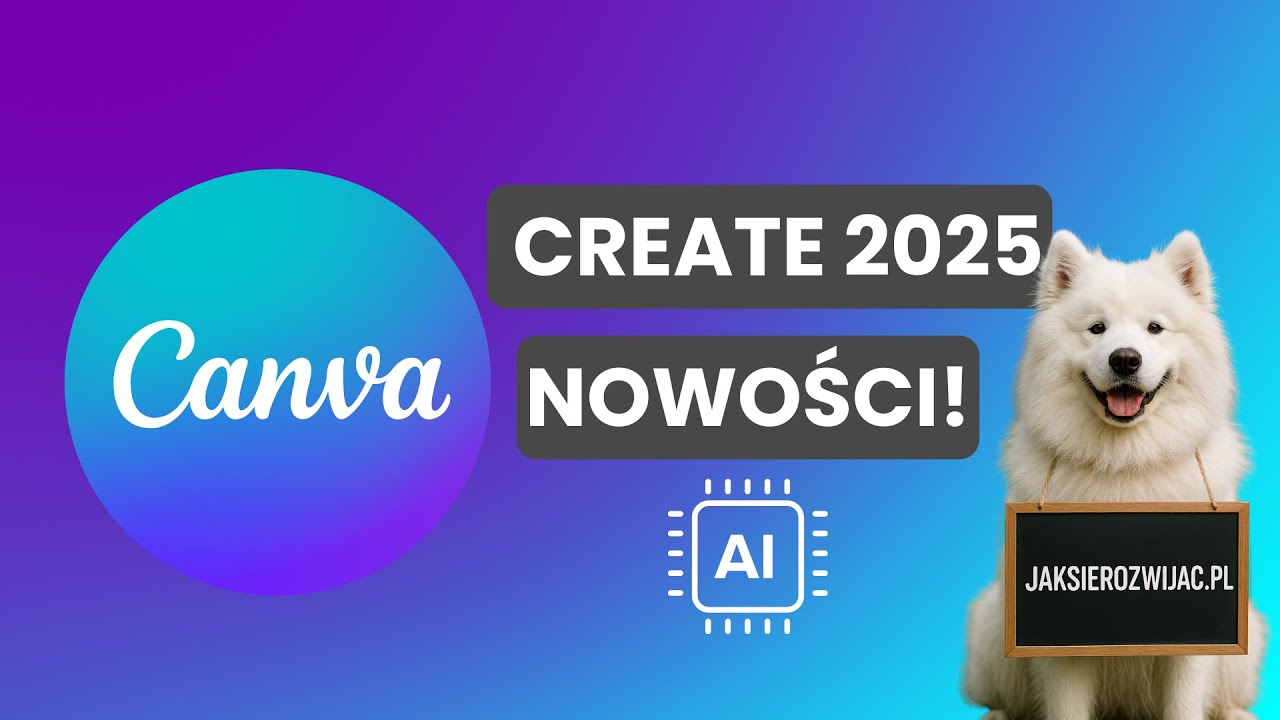 💥 Canva Create 2025 💻 Najlepsze Nowości Canvy w Pigułce! Poradnik!