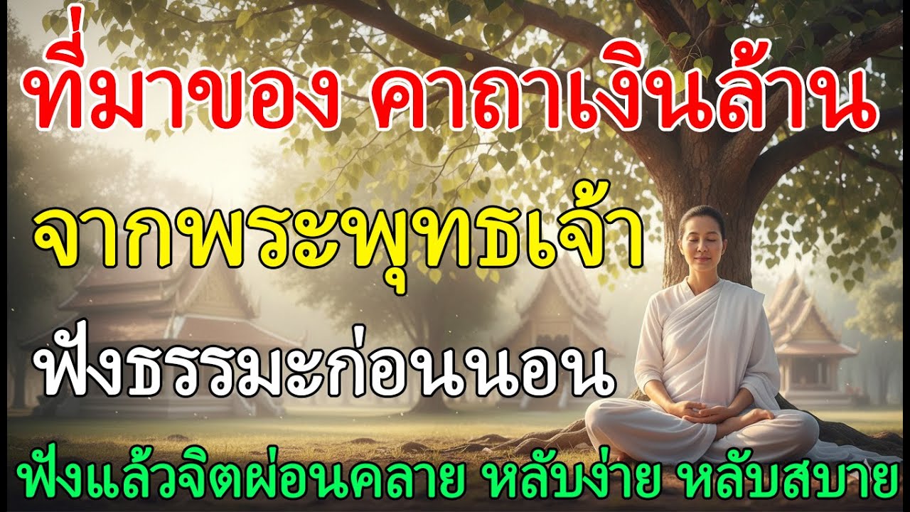 ☸ ที่มาของคาถาเงินล้าน จากพระพุทธเจ้า ฟังธรรมะก่อนนอน |นิทานธรรมะแม่ชีบัว