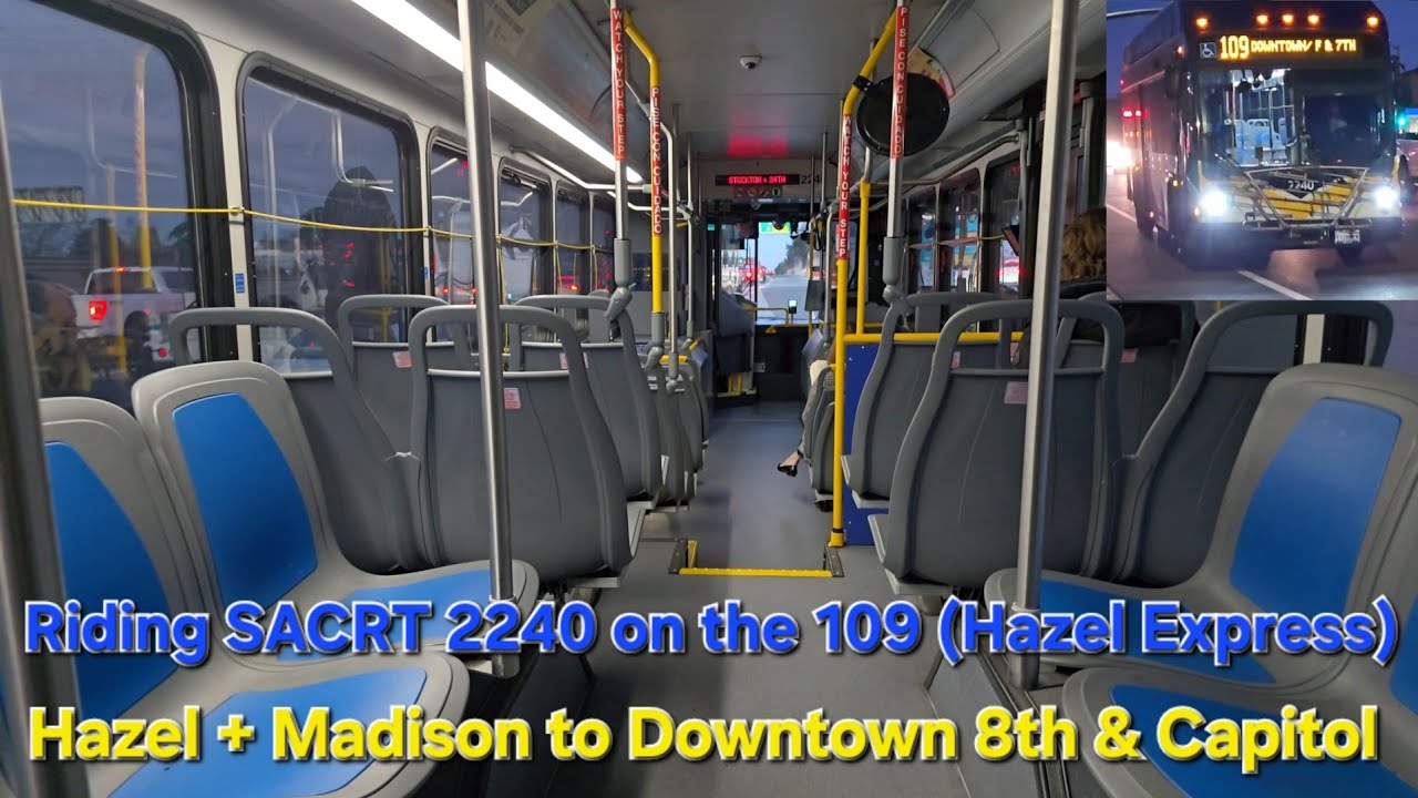 Riding SACRT 2240 on the 109 from Hazel and Madison to 8th and Capitol (2/2/26)