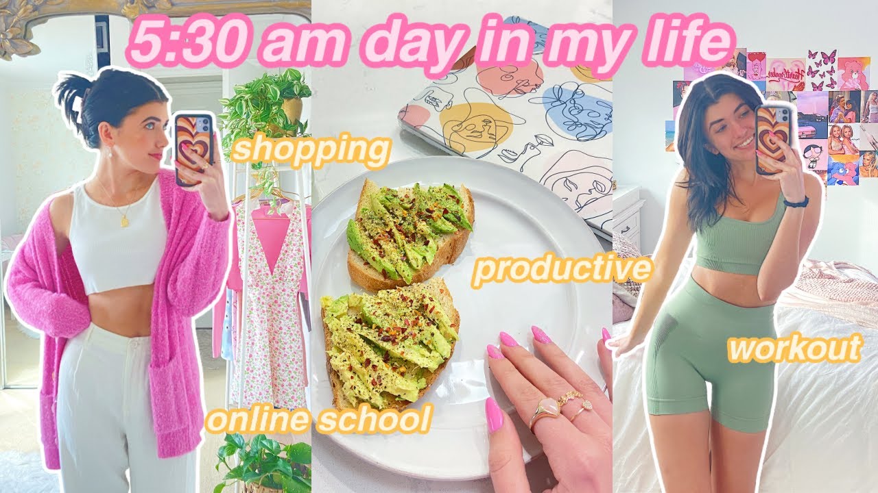 5:30am school day in my life *very productive!*