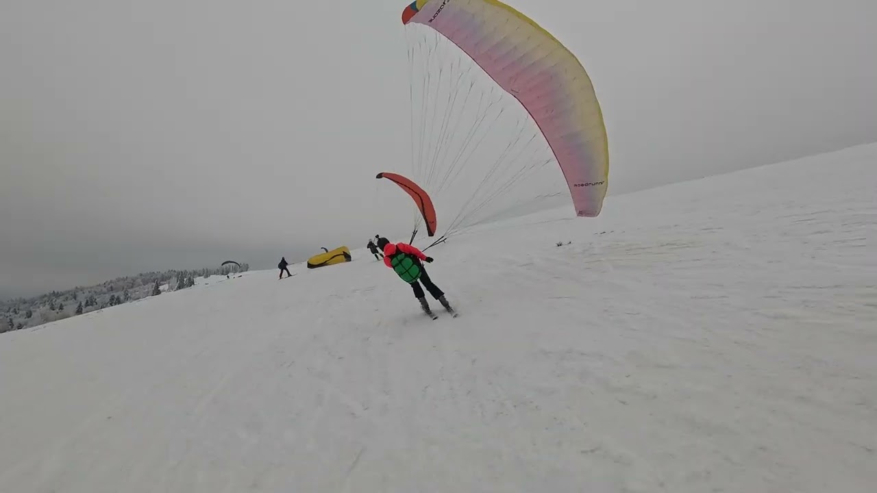Snowgliding oblodzenie linek
