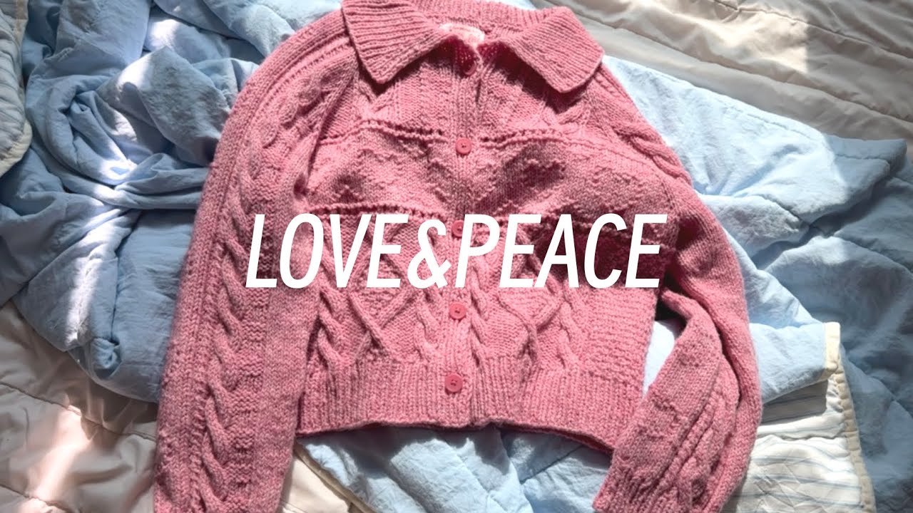 뜨개로그 l 럽앤피가디건 l love and Peace cardigan l 소소한 언박싱 l 다묘가정 집사의 뜨개생활