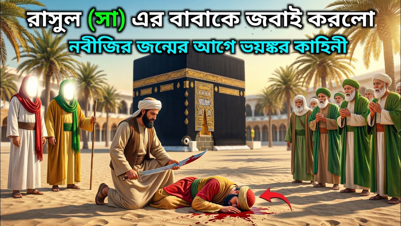 রাসুল (সা) এর বাবাকে জবাই করার কাহিনী | আমেনা আব্দুল্লাহর বিয়ের কাহিনী | Islamic Story Bengali