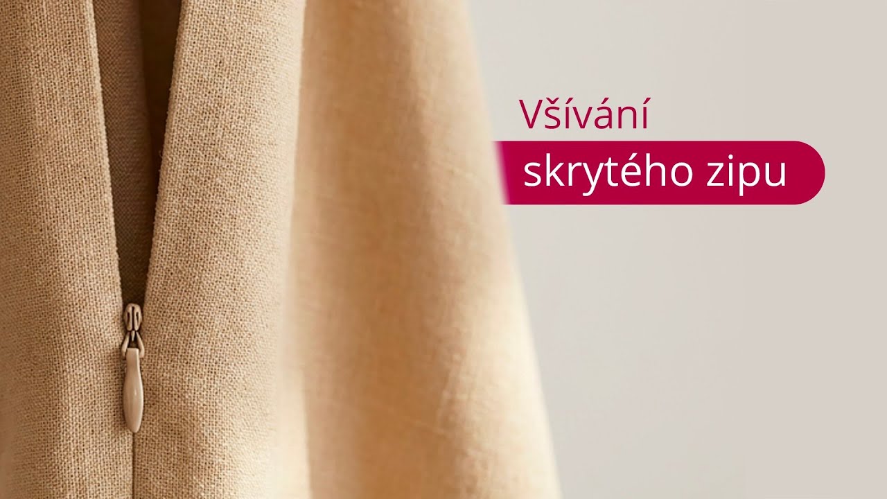 Šití s Danou - Všívání skrytého zipu