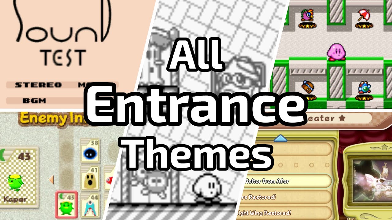 Kirby - All Entrance Themes