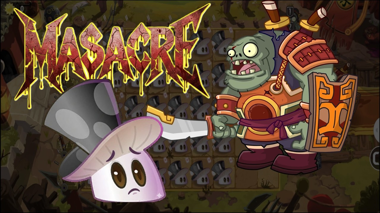 Героический зомби-мечник побеждает мои 35 волшебных грибов! 🥋💀 PvZ2 Китайский