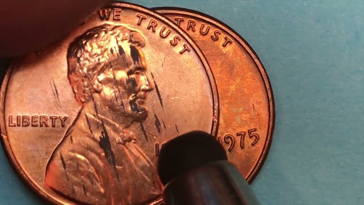 10 Billion 1975 Lincoln Pennies - Rare Red United States Coin - US Lincoln Memorial Reverse One Cent