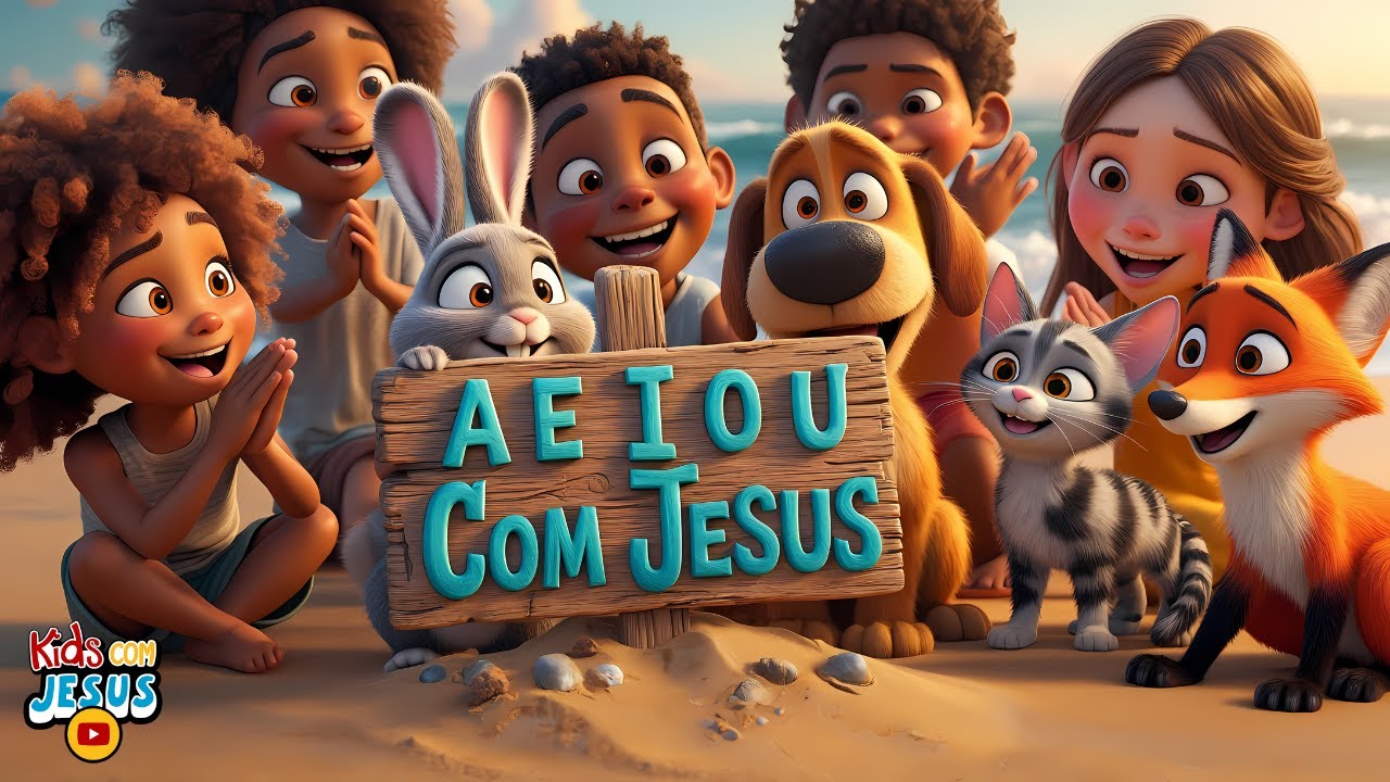 A E I O U Com Jesus – Música Infantil Gospel Animada