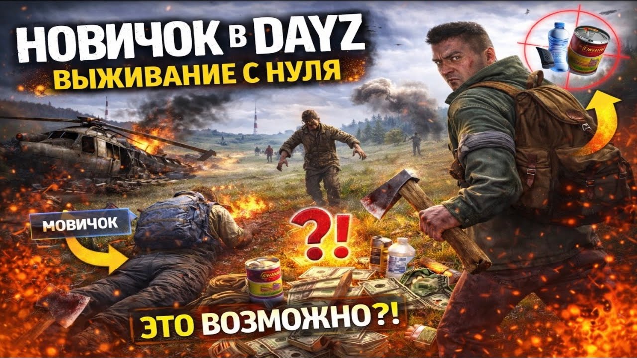DAYZ НОВИЧОК ВЫЖИВАНИЕ С НУЛЯ!