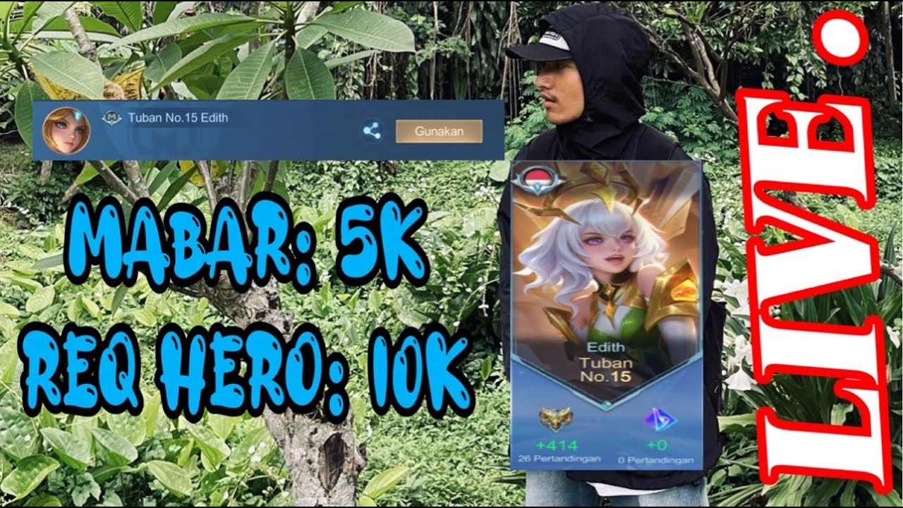 🔴MABAR VVIP‼️SIANG INI PUSH MMR EDITH SAMBIL NGABUBURIT JOHHH #topglobal #edith #tuban #jawatimur