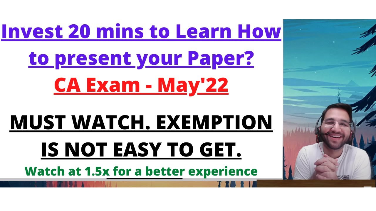 Invest 20 mins here and learn the art of paper presentation. At least 3 things that you didn't know