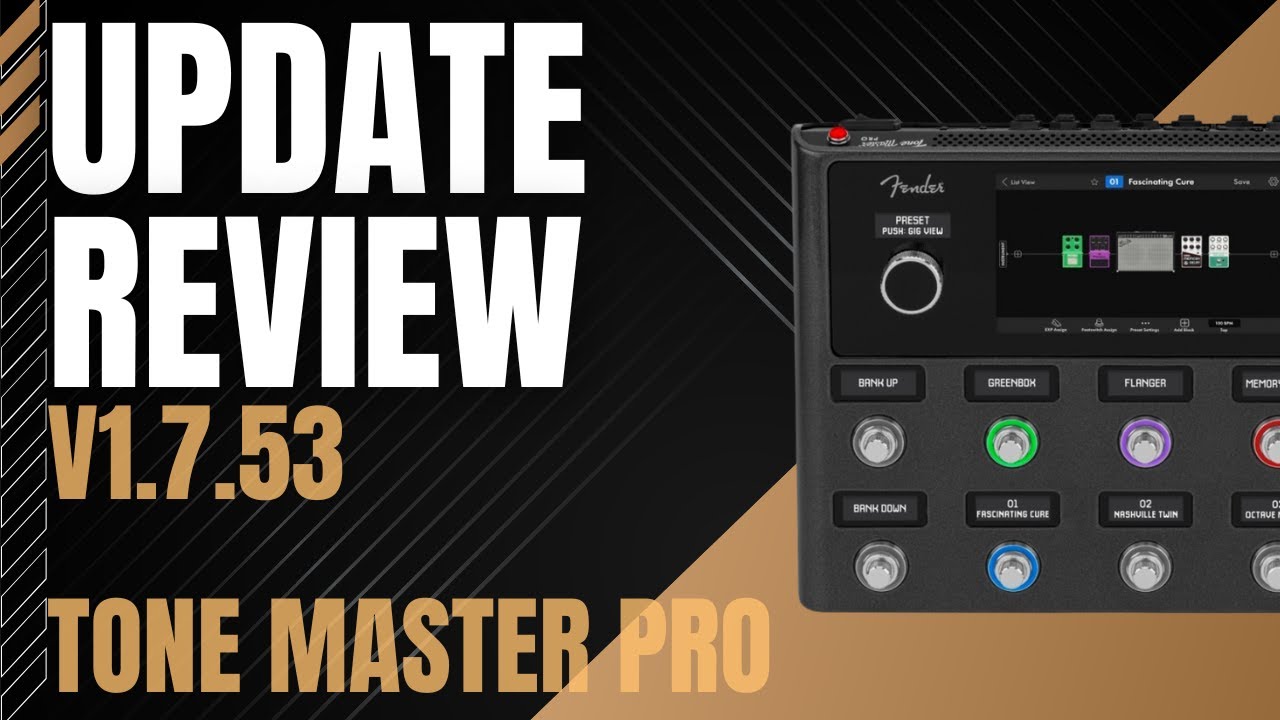 Fender Tone Master Pro Firmware Update V1.7 | Recording Rig Build