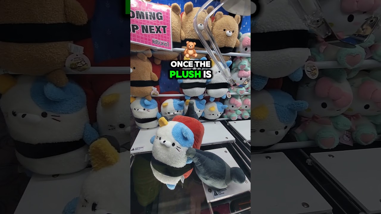 Win The Arcade Crane Game! EASY MODE #arcade #clawmachine #round1