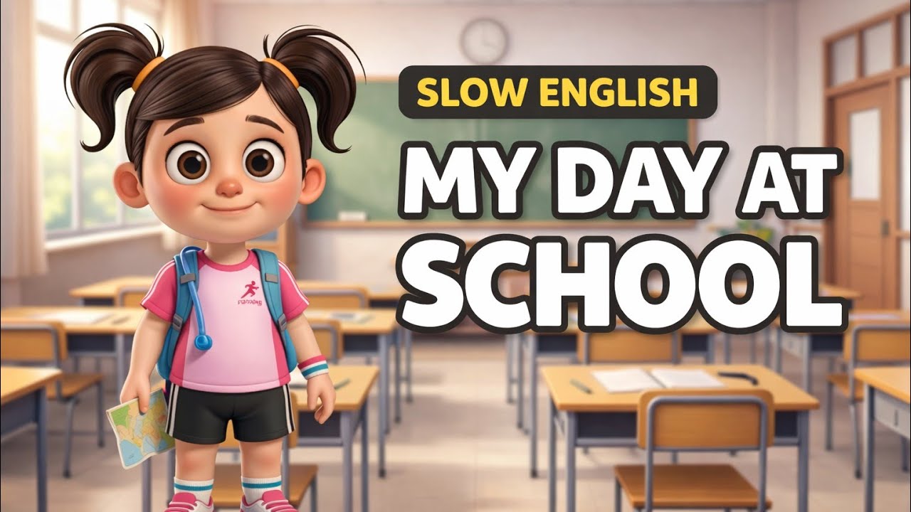 A Day at School | Slow English Story