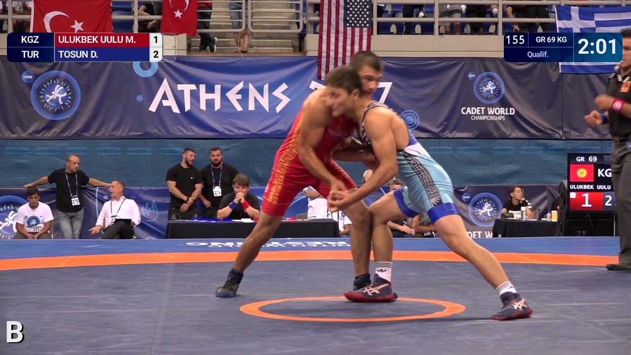 Qual. GR - 69 kg: D. TOSUN (TUR) df. M. ULUKBEK UULU (KGZ) by VSU1, 10-1