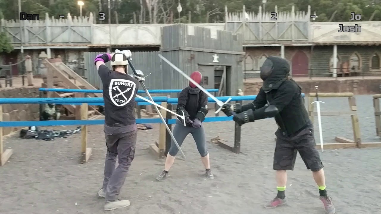Greatsword v 2 Longswords HEMA Sparring 26/2/19
