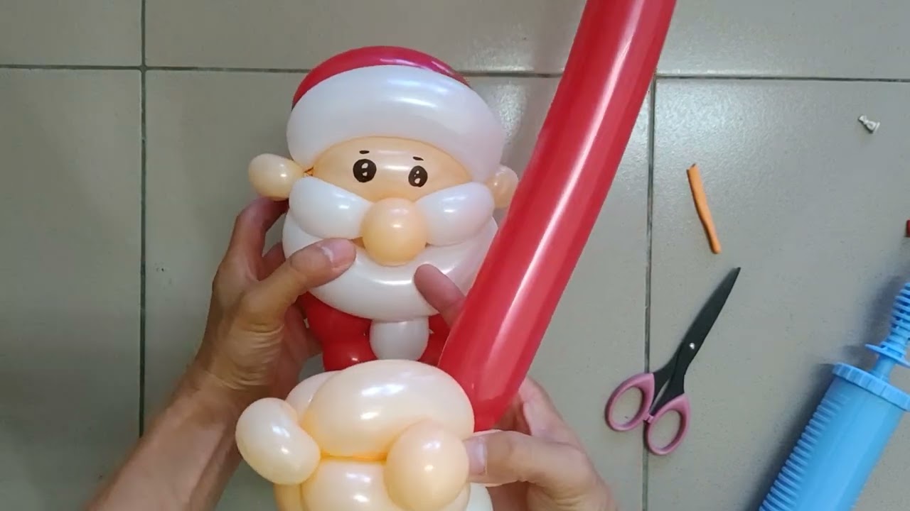 造型氣球教學-聖誕老公公