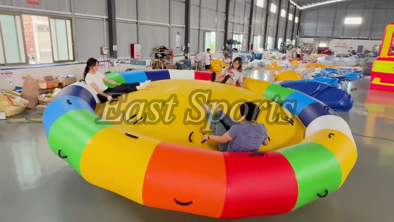 Inflatable water floating disco boat on water games#inflatablegame #discoboat #inflatable