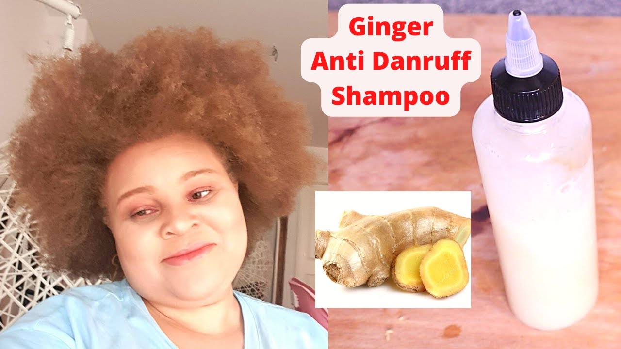 GINGER ANTI-DANDRFF SHAMPOO for healthy and ITCH FREE Scalp