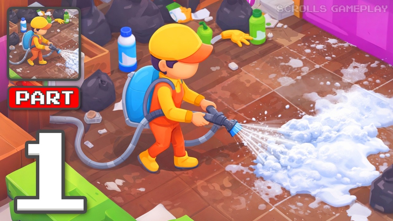 Clean House - Gameplay Walkthrough Part 1 - Make The House Shine (iOS, Android)