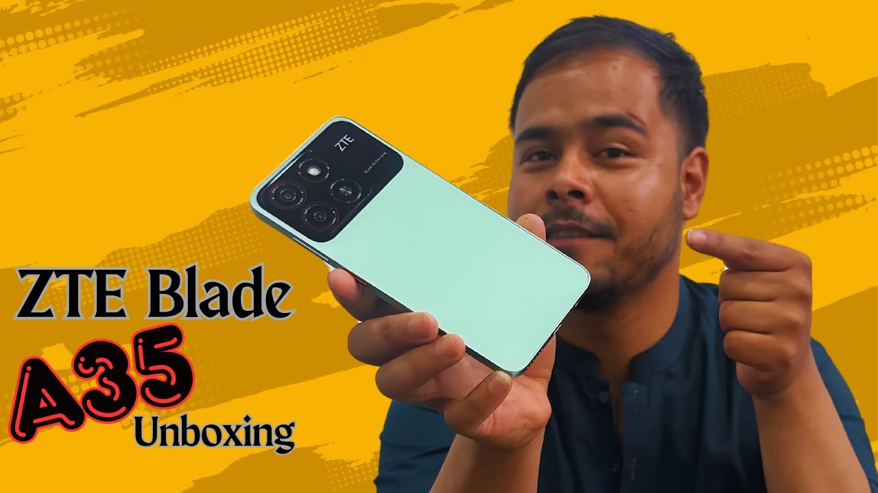 ZTE Blade A35 Unboxing, Box Content, Build, Desing and price in Pakistan