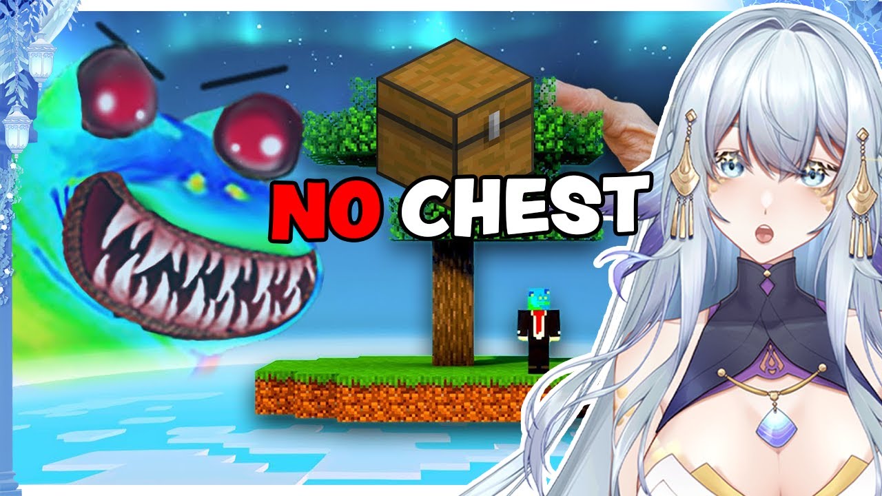 CAN HE BEAT SKYBLOCK WITHOUT THE STARTER CHEST??? | martincitopants Sky Block | VTuber Reacts