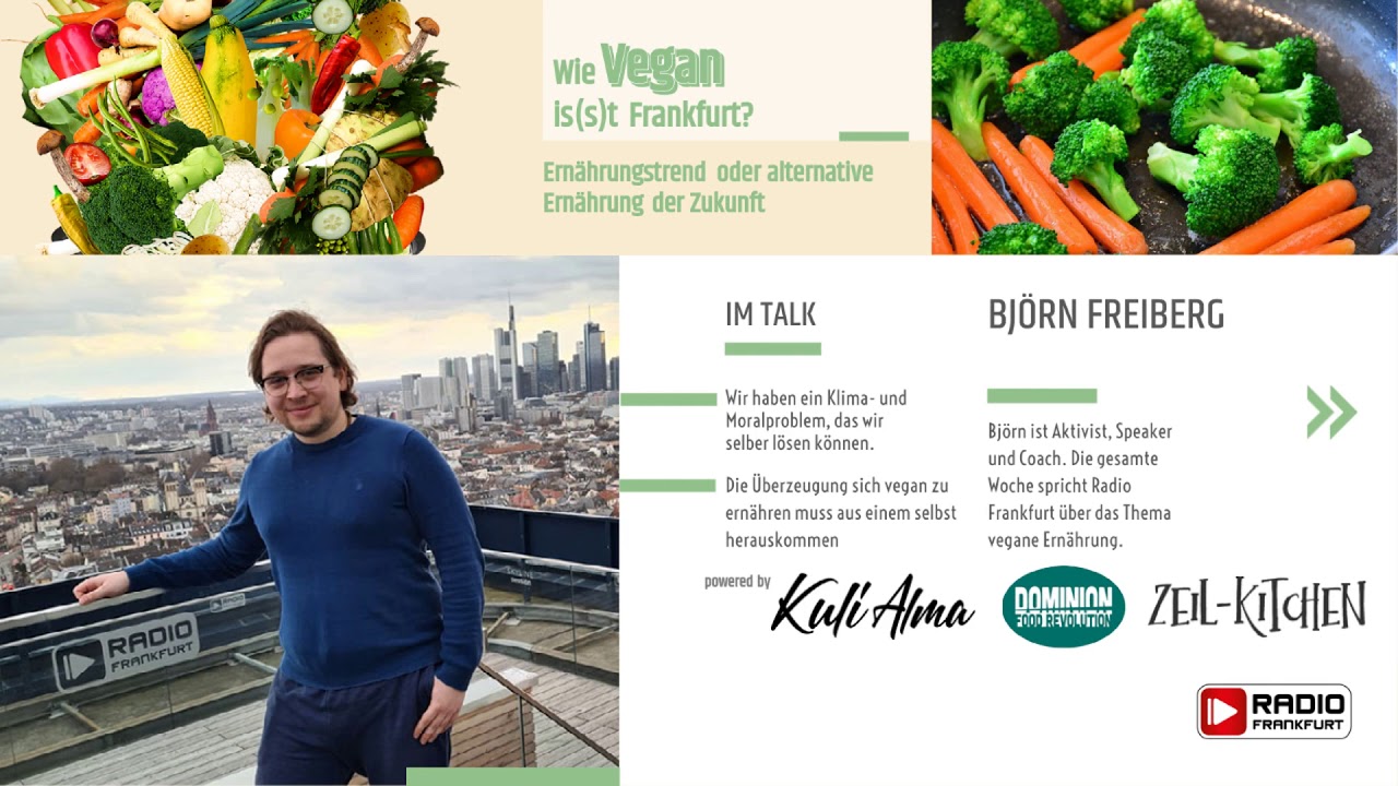 Wie vegan is(s)t Frankfurt? - Aktivist, Speaker und Coach Bj&ouml;rn Freiberg im Interview