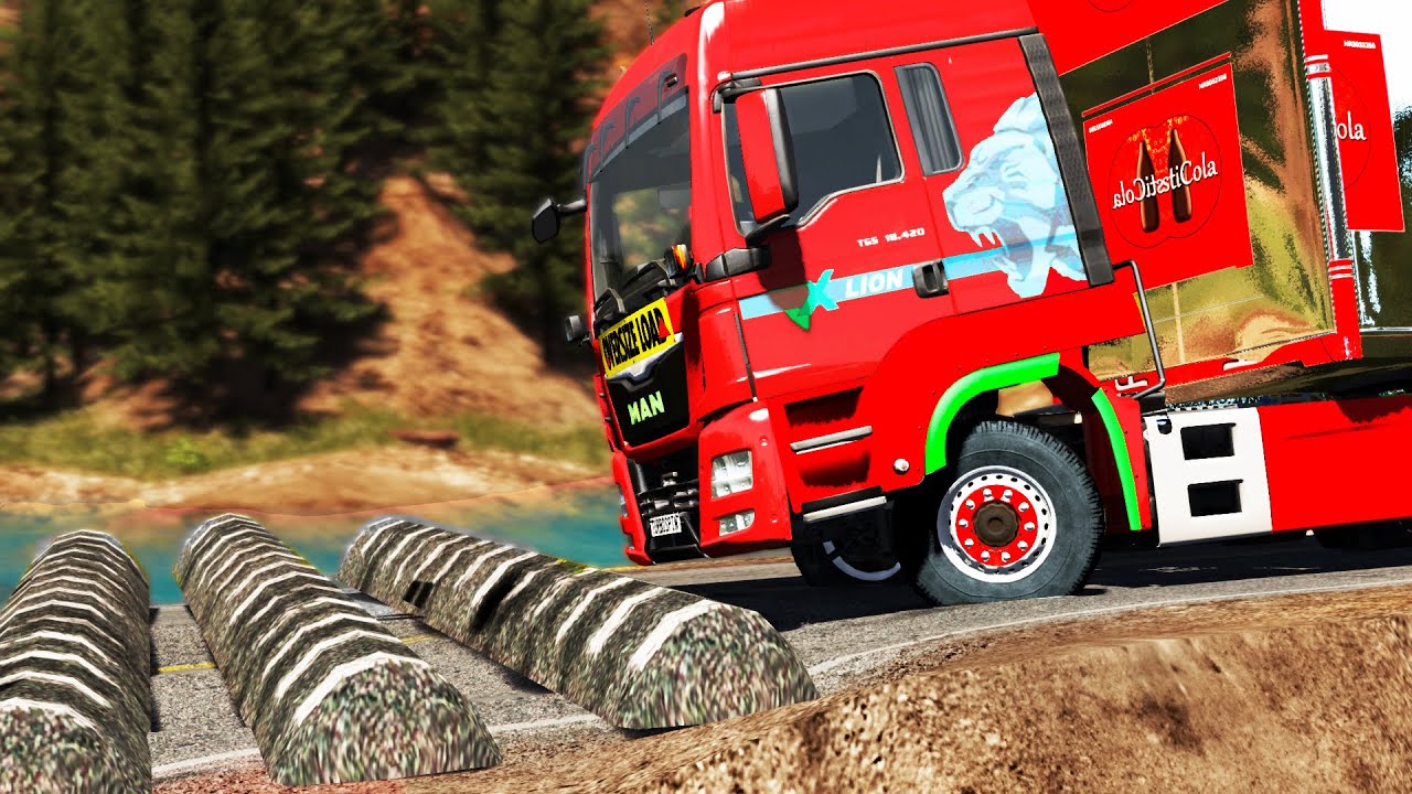 Trucks vs Speed Bumps #55 | BeamNG.DRIVE