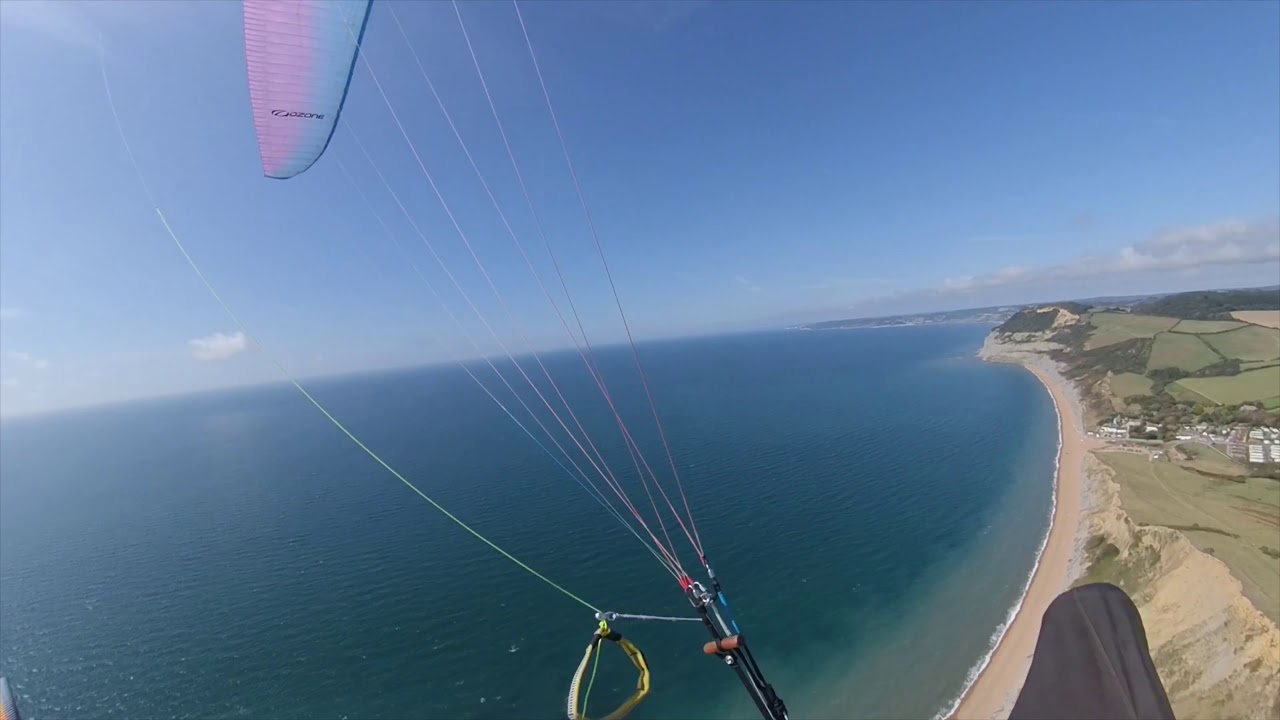 Cogden Beach to The Spittles on a Paraglider