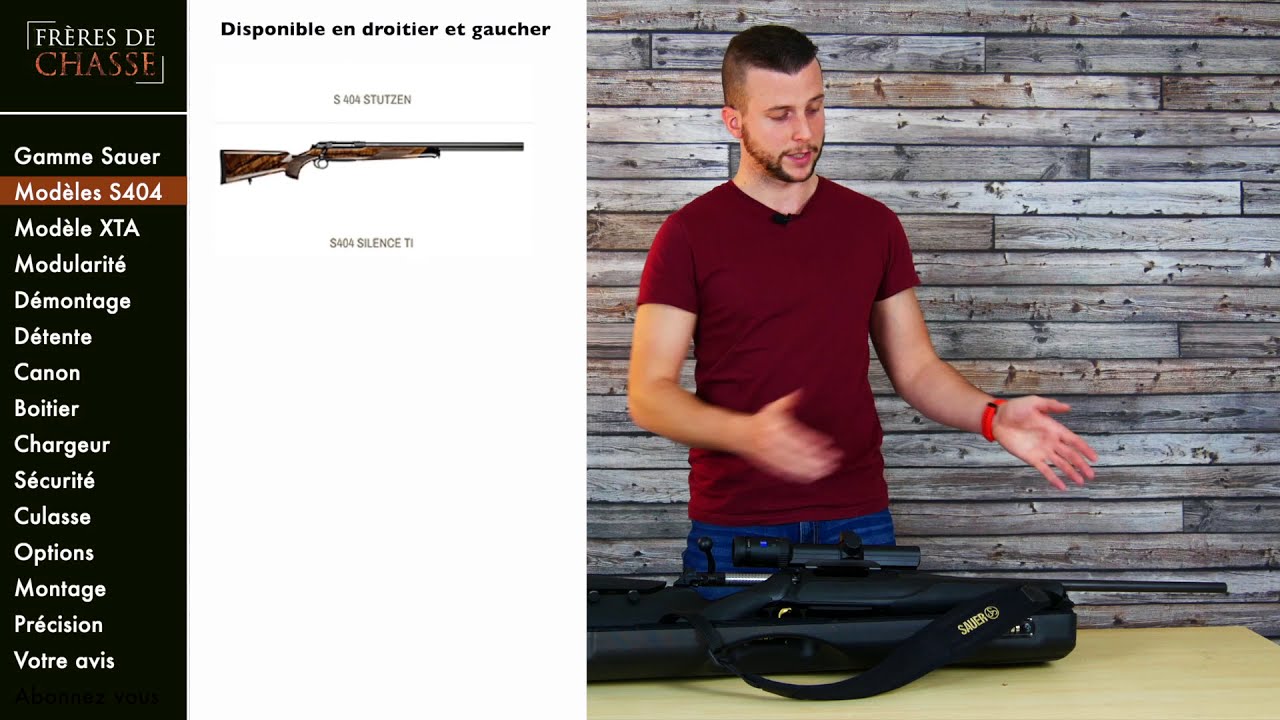 SAUER 404 / CARABINE DE CHASSE / CARABINE A VERROU S404 / PRESENTATION FR