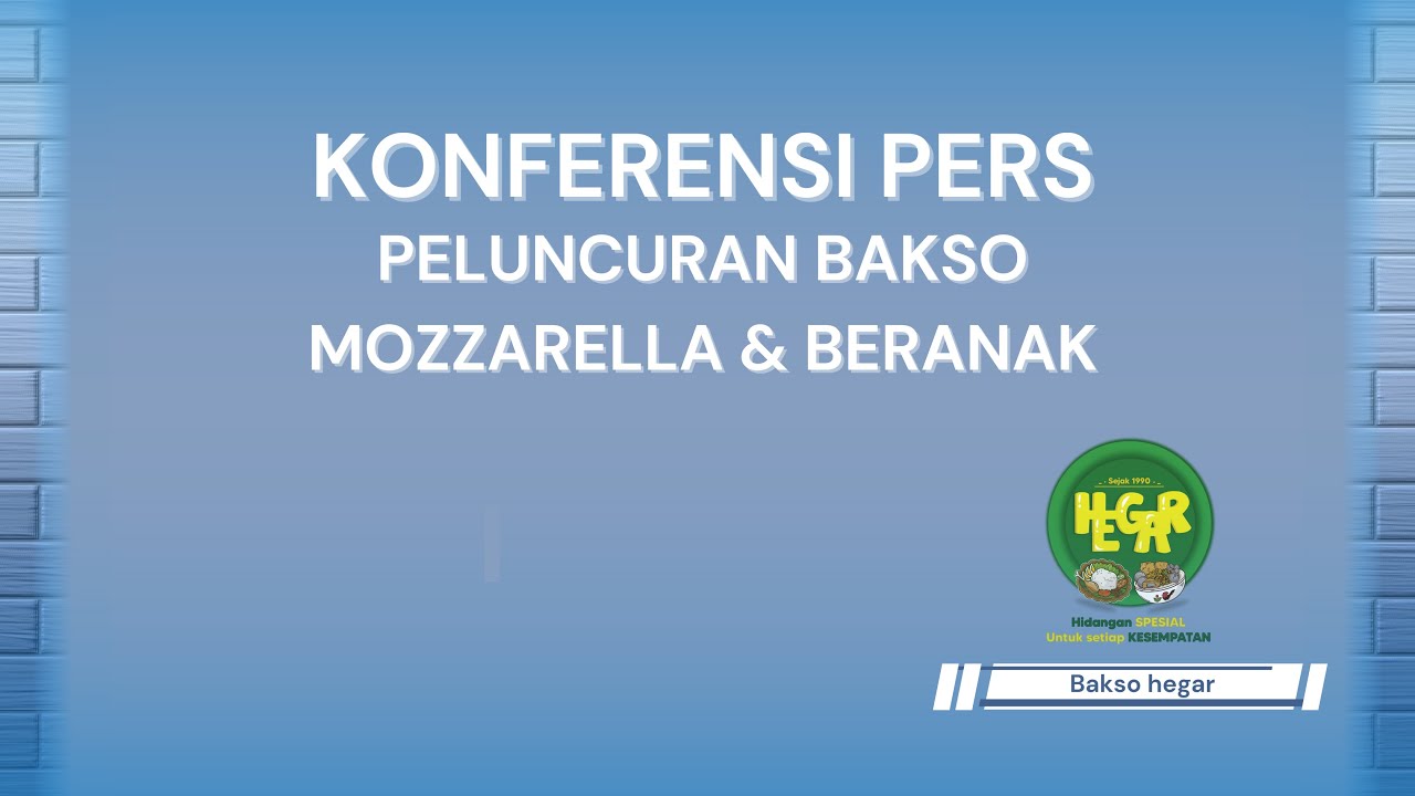 konferensi pers peluncuran produk baru dari perusahaan bakso hegar