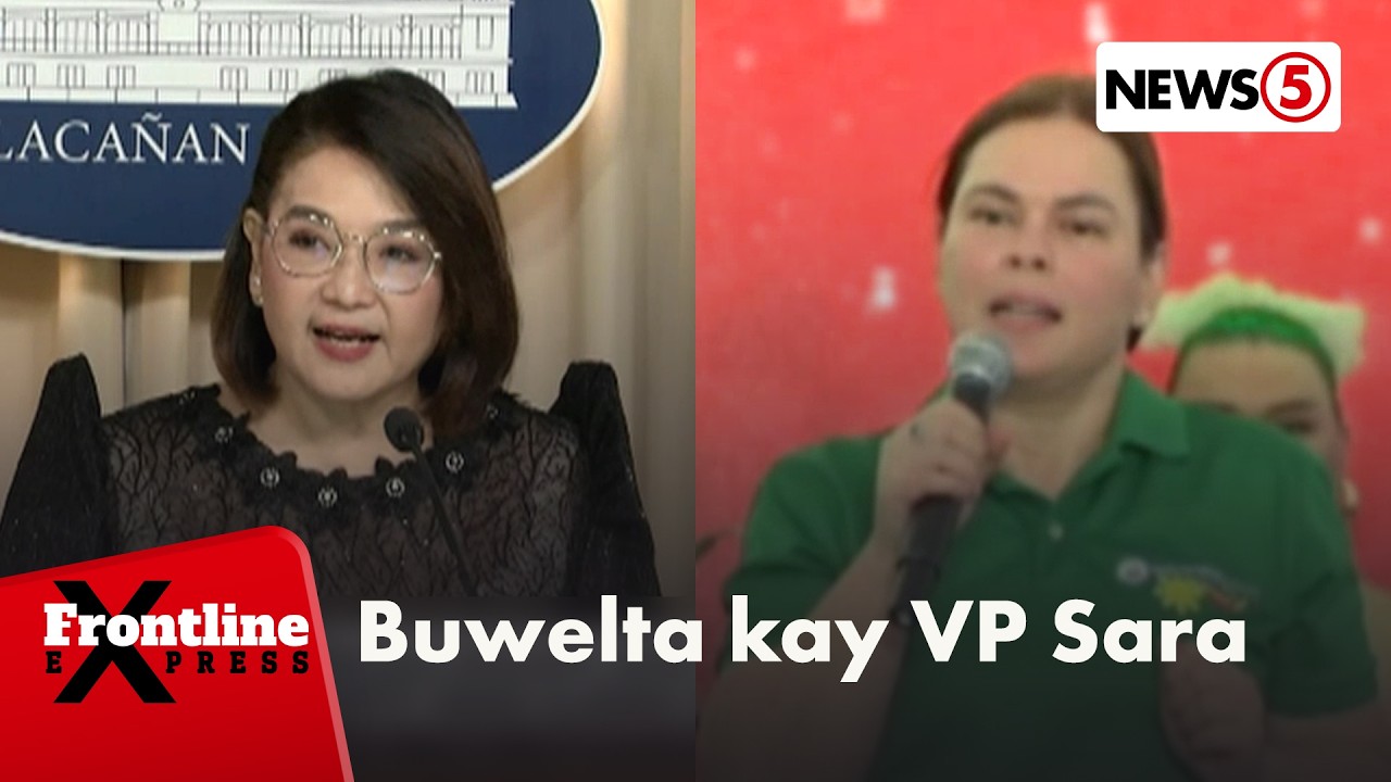 Palasyo: Kasinungalingan ang sinabi ni VP Sara na ginigipit ang ilang senador | Frontline Express