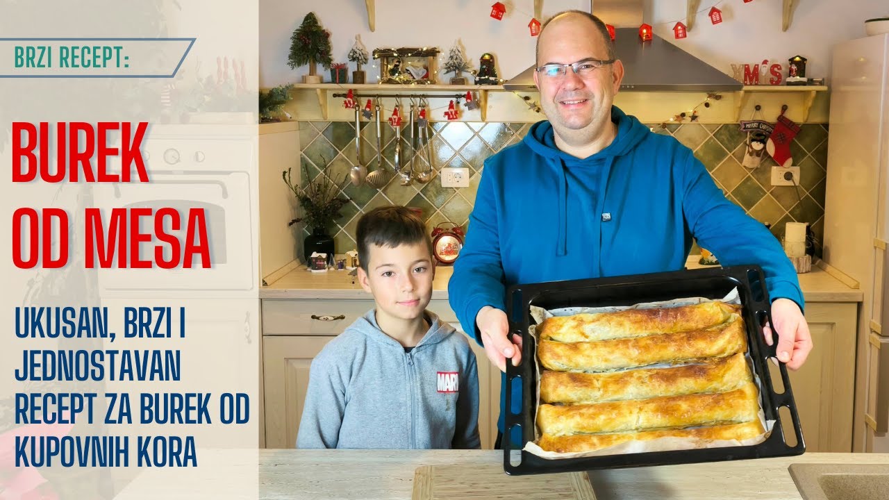 Burek sa mesom od gotovih kora. Brz i jednostavan recept. Djeca ga obožavaju.