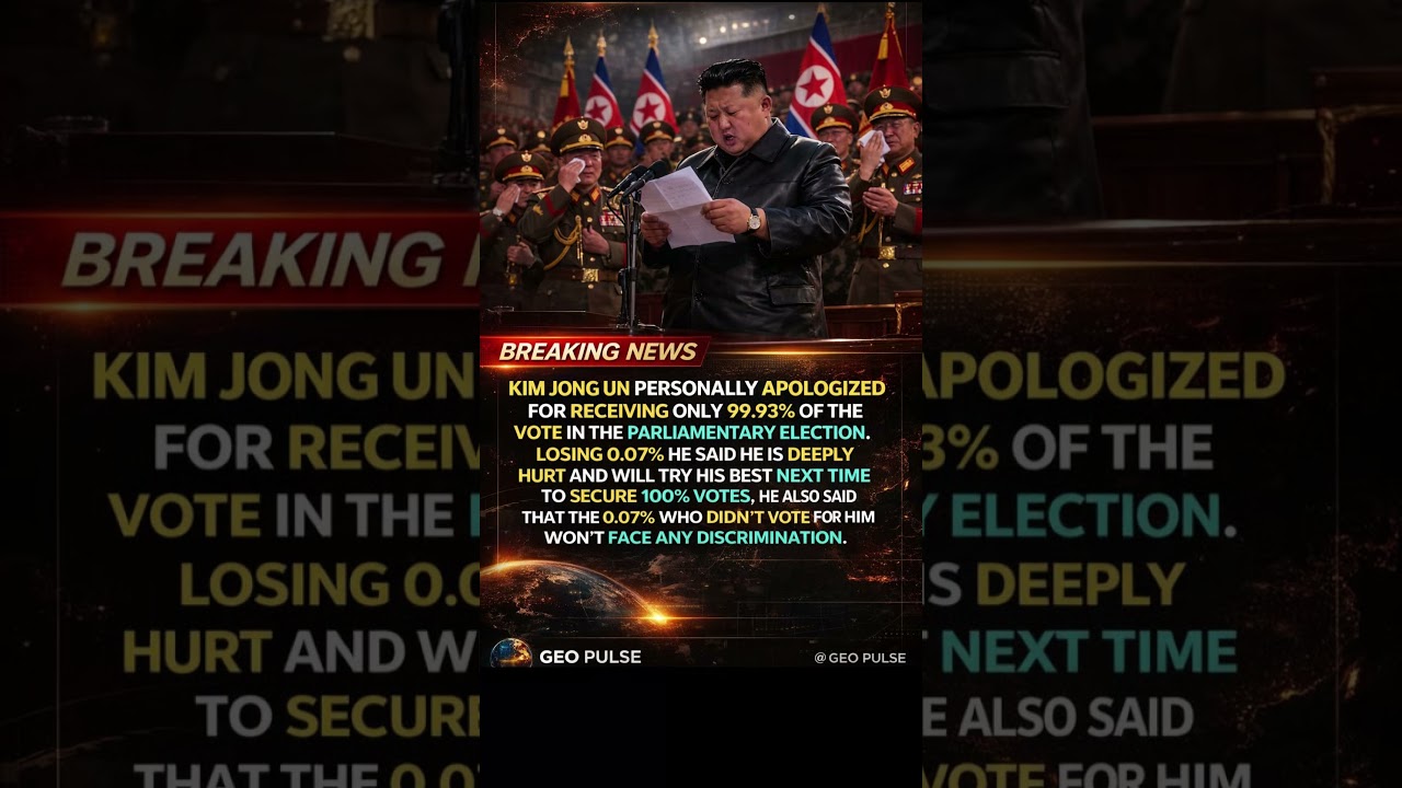 99.93%&hellip; Not Enough? Kim Jong Un Reacts to Election Result 😳
