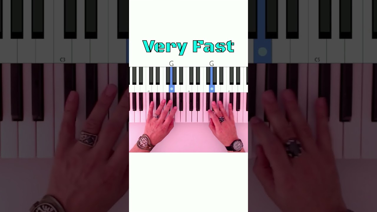 Finger Speed Workout On The Piano