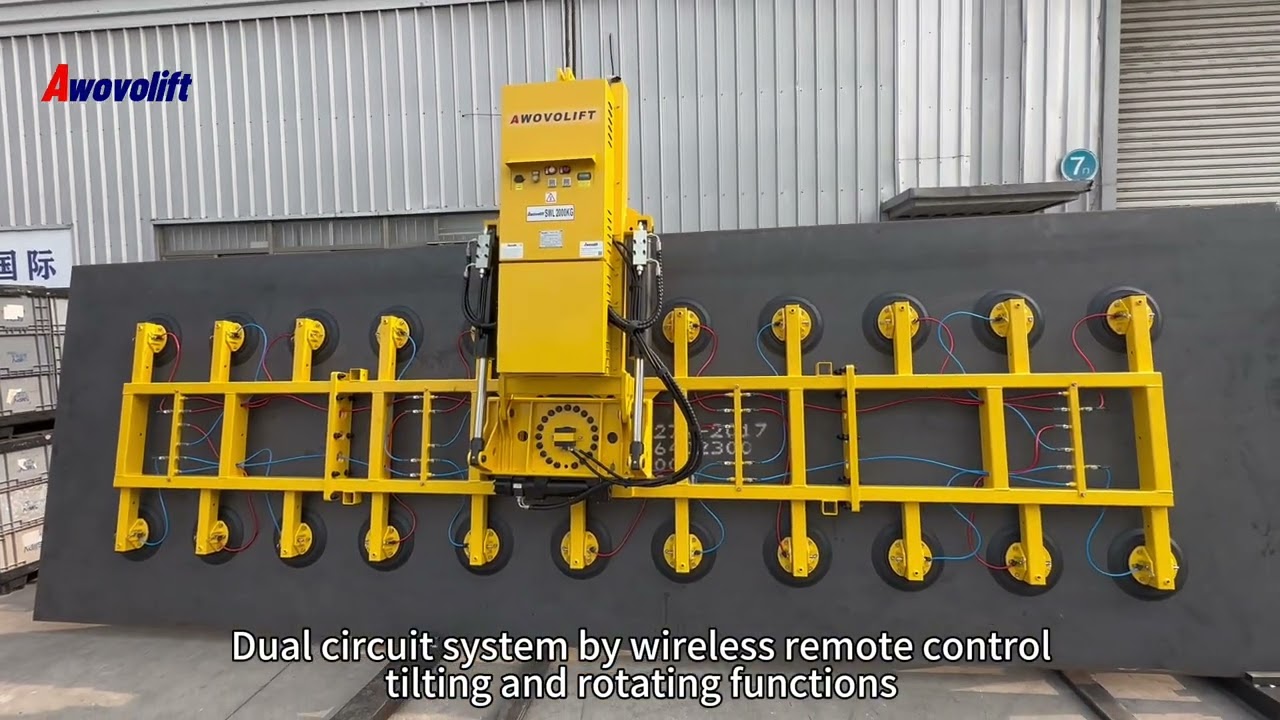 2-Ton Hydraulic Vacuum Lifter Heavy-Duty & Reliable Dual-circuit vacuum system