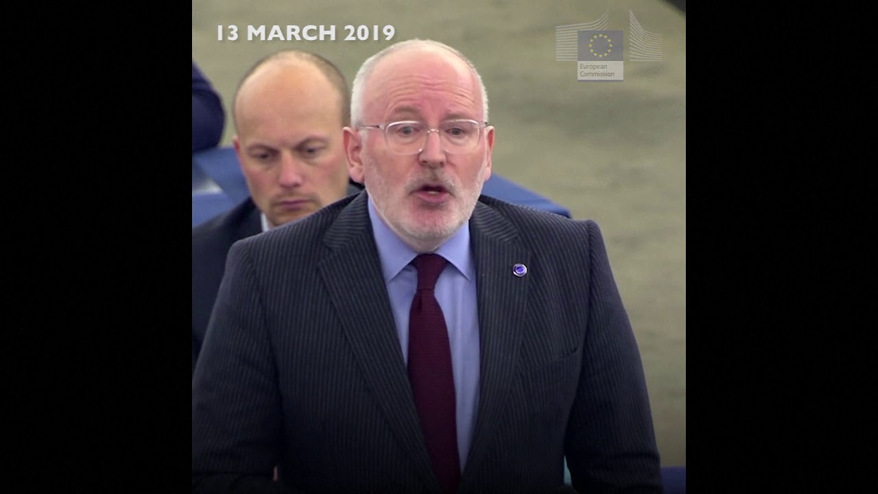FVP Frans Timmermans addresses EP on Brexit