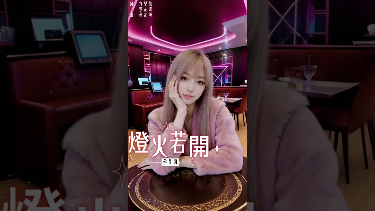 燈火若開 - 蔡芷妍｜「你買的是暗暝 綁袂條我的心」動態歌詞 #原創歌曲 #台語流行 #女聲情歌 #動態歌詞 #情歌 #TaiwanesePop