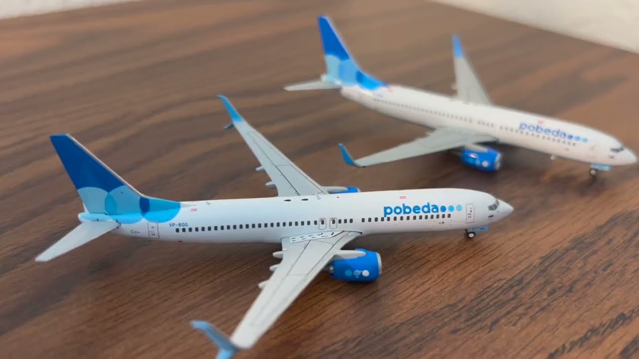 Gemini Jets Pobeda Airlines Boeing 737-800 1:400 Scale Unboxing, Review and Old Model comparison