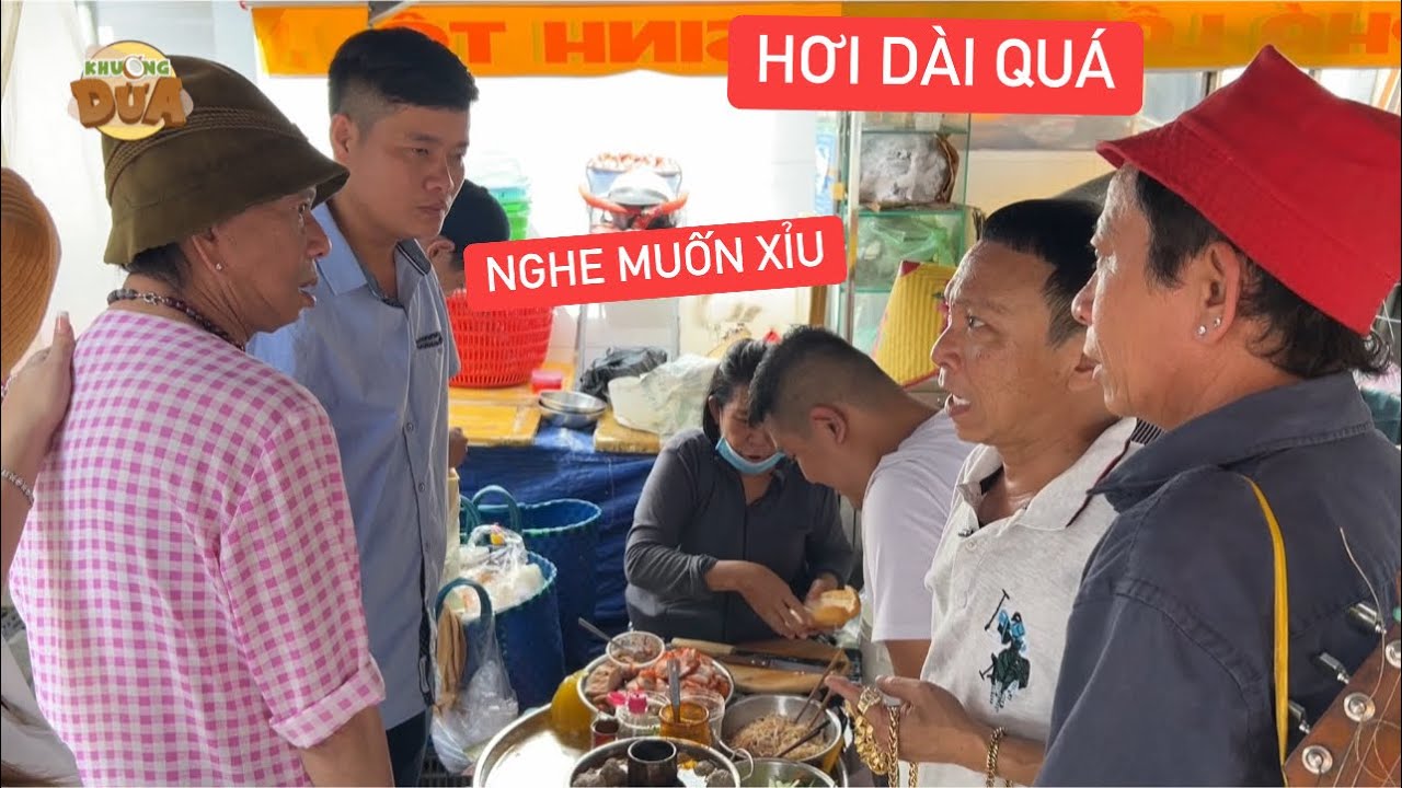 Dũng Nhí đứng giữa chợ hát vọng cổ hơi dài quá ngọt khiến Khương Dừa, Bảo Chung nghe muốn xỉu