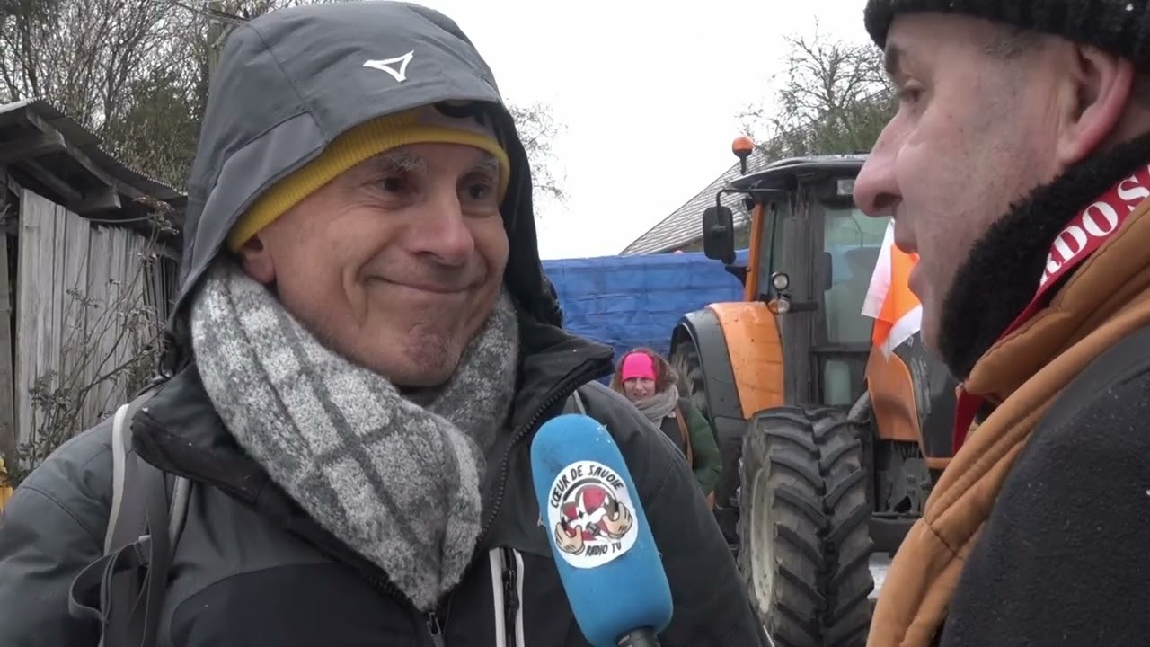Blocage du dépôt de carburant, à Albens le 8 février 2026