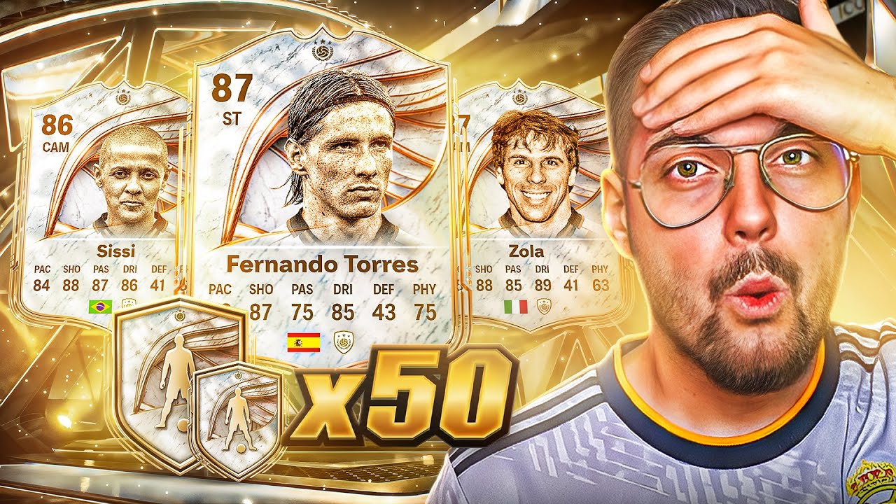 50x ZGLITCHOWANA PACZKA Z IKONĄ MAX 87!!! EA FC 26 Ultimate Team