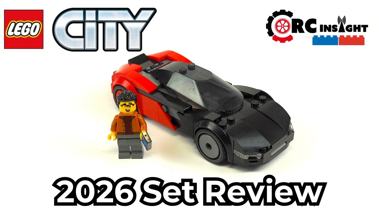Обзор электромобиля-суперкара LEGO City (набор LEGO 60486, 2026 год)