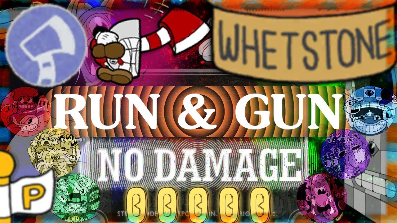 Cuphead без стрельбы - RUN & GUN (Pacifist/No Damage/Whetstone Only/All Coins)