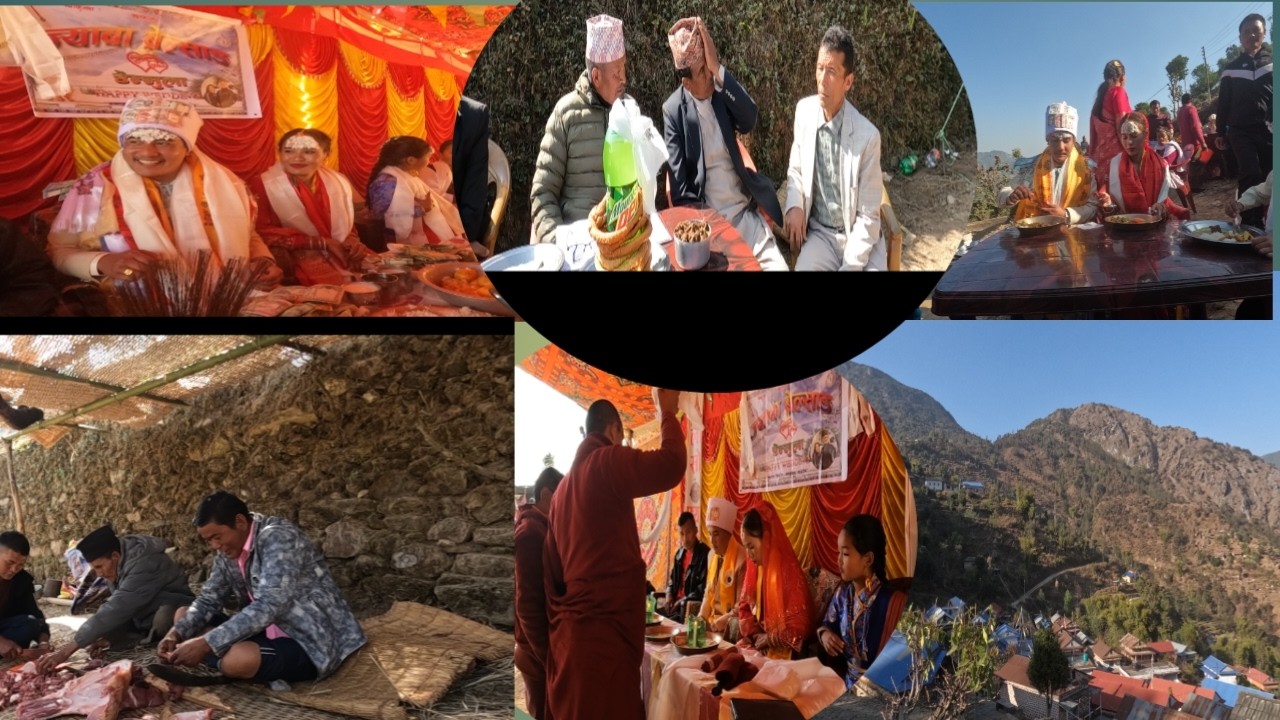 सालो भाइको बिहे(तामाङ  रिमठिम अनुसारको गाउले परिबेश्को शुभ बिबाह)@valleytaxivlog