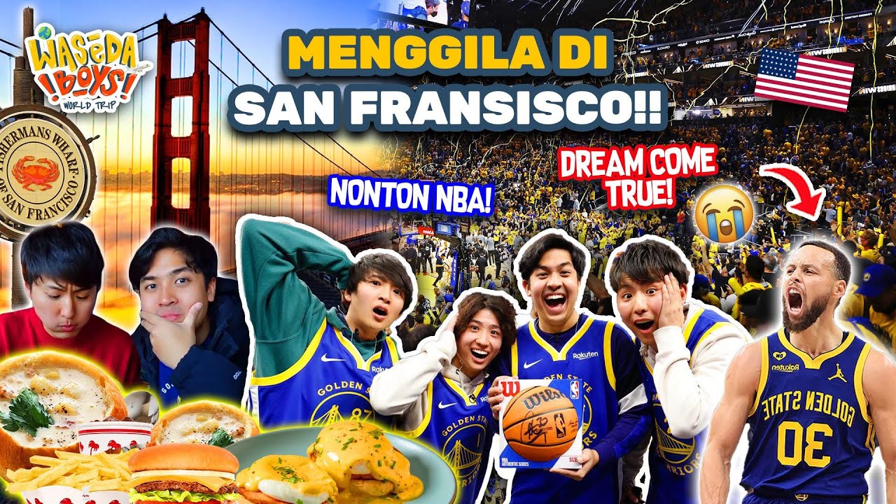 UNREAL! AKHIRNYA NONTON NBA LIVE! ALL YOU CAN EAT? DAPET JERSEY SPESIAL!? | WORLD TRIP