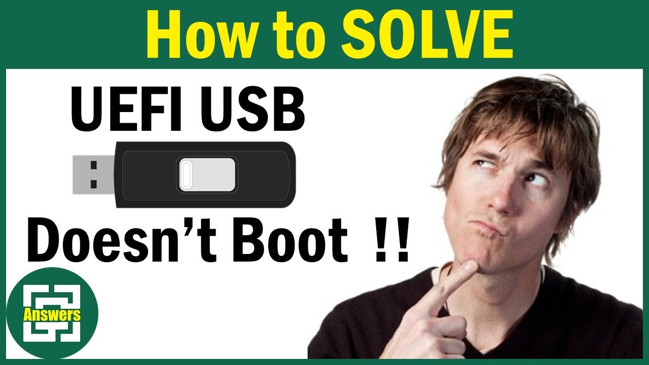 [Solved] The UEFI bootable USB of Windows does not boot !