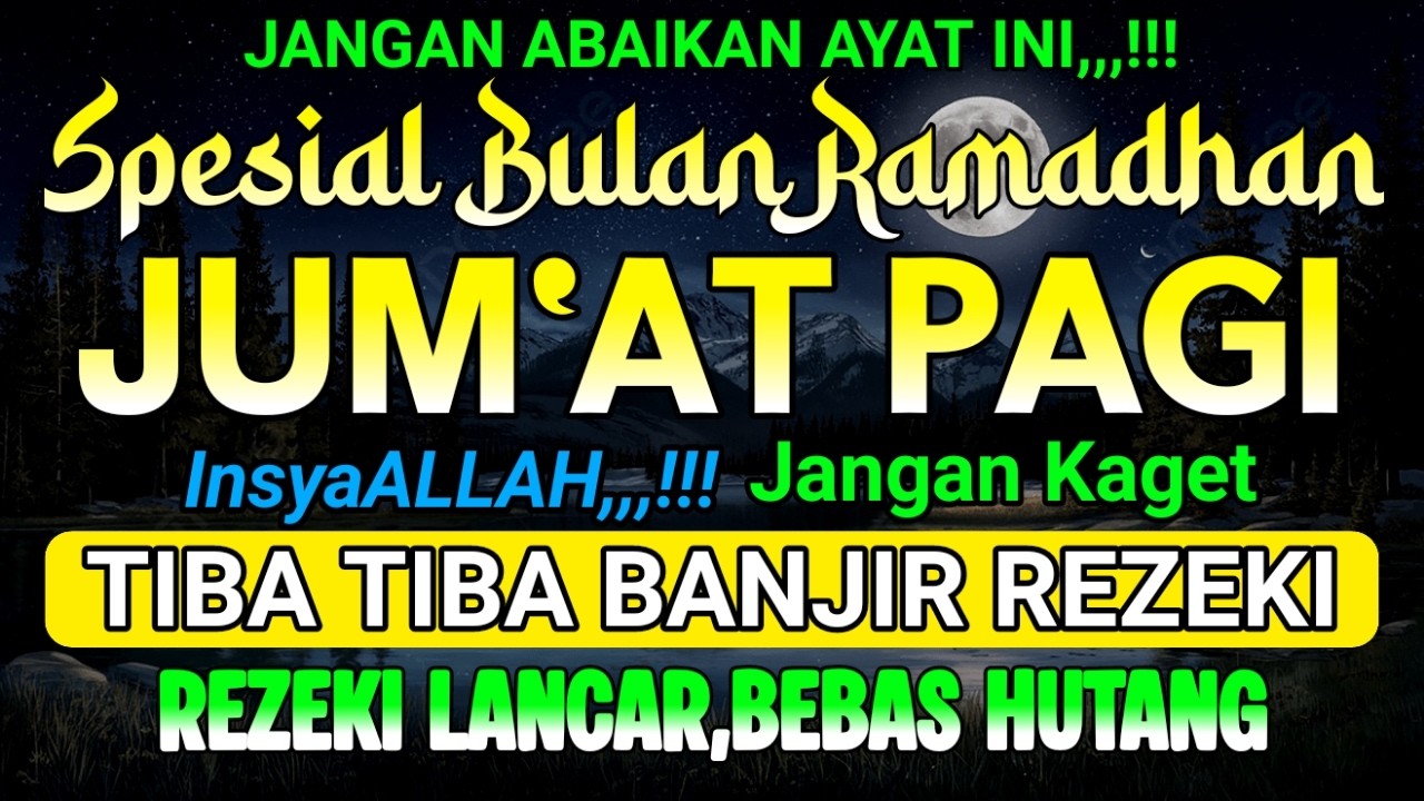 Putar Dzikir Ini,,,! DZIKIR MUSTAJAB PEMBUKA PINTU REZEKI, INSYAALLAH REZEKI MENGALIR DERAS...!