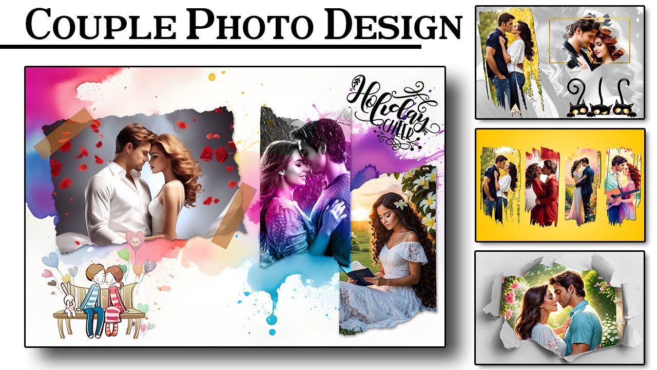 Couple Photo Design Frame l Photo Frame l Anniversary Photo Frame l New Design Psd